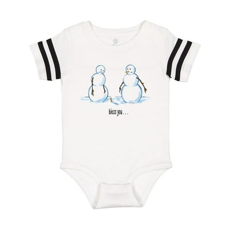 Inktastic Bless You Sneezing Snowman Gift Baby Boy or Baby Girl Bodysuit