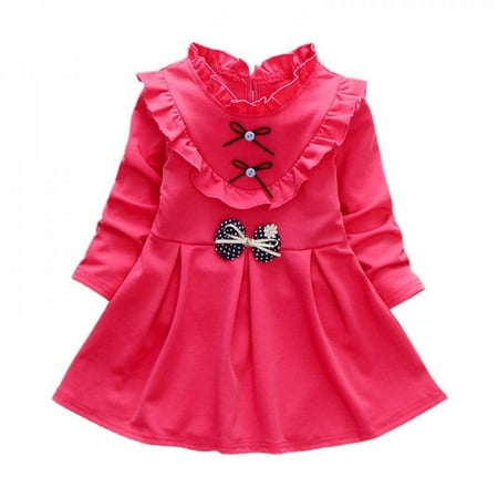 Clearance Sale Autumn Casual Baby Girls Princess Clothes Dress Long Sleeve Bowknot Design Dress Children Pageant Sundress
Clearance Sale Autumn Casual Baby Girls Princess Clothes Dress Long Sleeve Bowknot Design Dress Children Pageant Sundress