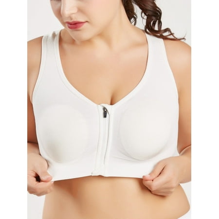 Poseca Women Zip Front Sports Bra Wirefree Sports Bras For Women Plus Size Racerback Bras Breathable Padded Push Up Workout Bra Fitness Gym Running Yoga Active Post-Surgery Front Closure Sports Bra
Poseca Women Zip Front Sports Bra Wirefree Sports Bras For Women Plus Size Racerback Bras Breathable Padded Push Up Workout Bra Fitness Gym Running Yoga Active Post-Surgery Front Closure Sports Bra