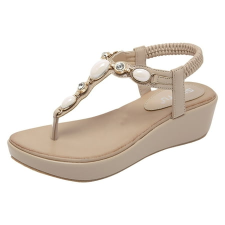 Huanghuaa New Women s Sandals Border Rhinestone Buckle Wedges Large Size Flip Flops Sandals Memory Foam Wedge Sandals for Women Size 11
Huanghuaa New Women s Sandals Border Rhinestone Buckle Wedges Large Size Flip Flops Sandals Memory Foam Wedge Sandals for Women Size 11