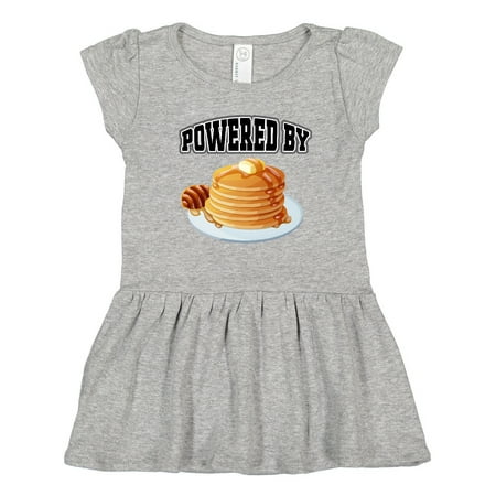 Inktastic Powered by Pancakes Gift Toddler Girl Dress