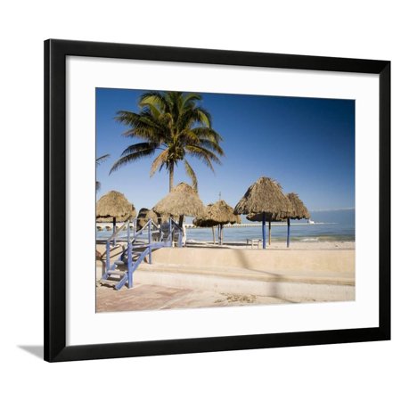 Beach of Progreso, Yucatan, Mexico Framed Print Wall Art By Julie Eggers