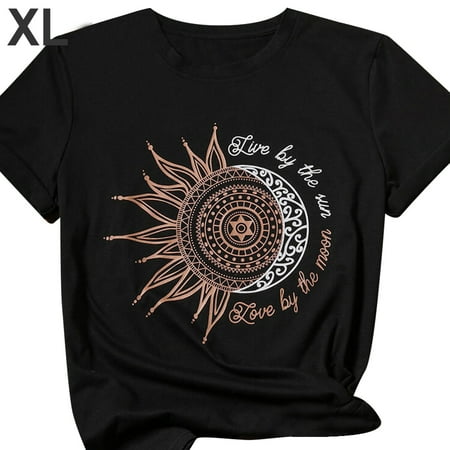 BESTHUA Women s Shirt Round Neck Sunflower Printing Short Sleeve Ladies Pullover T-shirt Top
BESTHUA Women s Shirt Round Neck Sunflower Printing Short Sleeve Ladies Pullover T-shirt Top