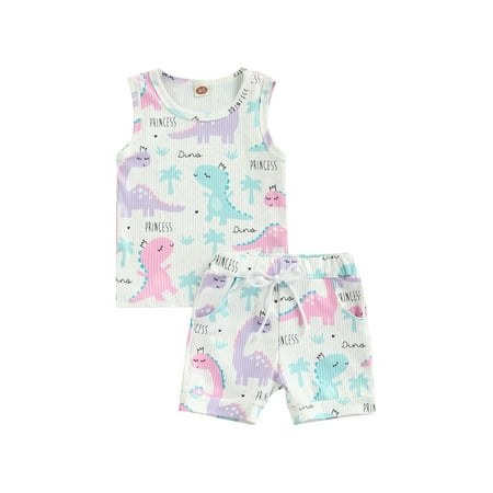 ZIYIXIN Toddler Kids Baby Boy Summer Outfits Dinosaur Sleeveless Ribbed Tops T-Shirt Shorts Pants 2PCS Clothes White 6-12 Months
ZIYIXIN Toddler Kids Baby Boy Summer Outfits Dinosaur Sleeveless Ribbed Tops T-Shirt Shorts Pants 2PCS Clothes White 6-12 Months