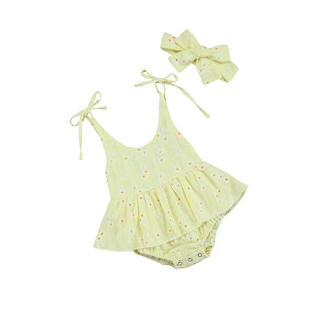 Calsunbaby Baby Girls Daisy Playsuits Bodysuit+Headband Print Halter Romper Floral Jumpsuit Infant Summer Clothes
Calsunbaby Baby Girls Daisy Playsuits Bodysuit+Headband Print Halter Romper Floral Jumpsuit Infant Summer Clothes