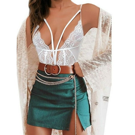 Skearow Women Lingerie Deep V Sleepwear Crotchless Backless Bodysuit Lace Floral Ladies Teddy Hollow Out Sexy Sheer White 2XL
Skearow Women Lingerie Deep V Sleepwear Crotchless Backless Bodysuit Lace Floral Ladies Teddy Hollow Out Sexy Sheer White 2XL