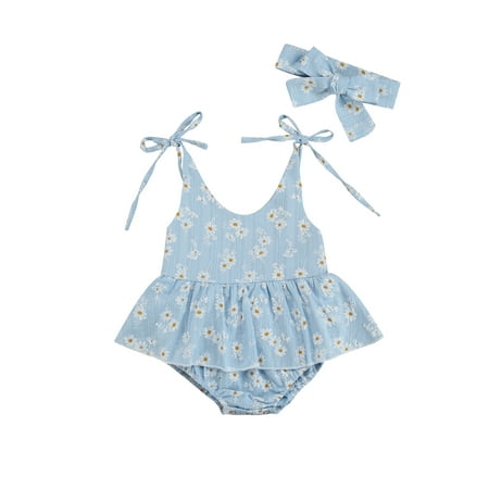 Sunisery Newborn Baby Girl Clothes Summer Sling Strap Daisy Print Tutu Skirt Princess Dress Romper Headband Outfit
Sunisery Newborn Baby Girl Clothes Summer Sling Strap Daisy Print Tutu Skirt Princess Dress Romper Headband Outfit