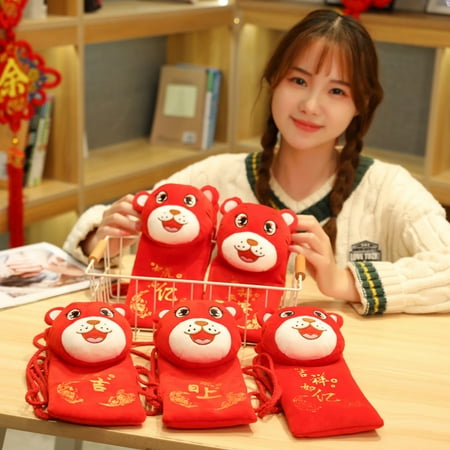 SunSunrise Plush Pendant Creative Multi-purpose Soft Year of the Tiger Red Envelope Plush Toy Home Ornament
SunSunrise Plush Pendant Creative Multi-purpose Soft Year of the Tiger Red Envelope Plush Toy Home Ornament