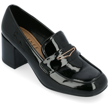 Journee Collection Womens Liyla Tru Comfort Foam Low Heel Square Toe Pumps