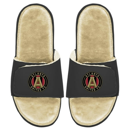 Men s ISlide Tan/Black Atlanta United FC Fur Slides