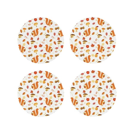 Leather Coasters with Heat-resistant for Drinks Bohemian Cute Squirrel Mushroom -标题2 Round Shape
Leather Coasters with Heat-resistant for Drinks Bohemian Cute Squirrel Mushroom -标题2 Round Shape