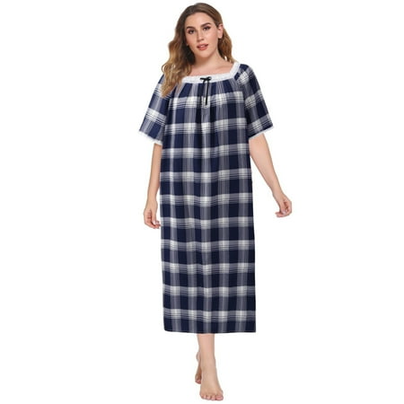 WBQ Women s Plus Size Nightgown Short Sleeve Casual House Dress Vintage Square Neck Floral Printed Long Sleepshirt Oversized Housecoat XL-5XL
WBQ Women s Plus Size Nightgown Short Sleeve Casual House Dress Vintage Square Neck Floral Printed Long Sleepshirt Oversized Housecoat XL-5XL