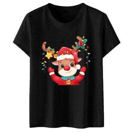 lystmrge Womens Running Scrub Undershirts Women Lace Embroide Blouse Womens Christmas Print Short Sleeve O Neck Blouse Tops Tees T Shirt
lystmrge Womens Running Scrub Undershirts Women Lace Embroide Blouse Womens Christmas Print Short Sleeve O Neck Blouse Tops Tees T Shirt
