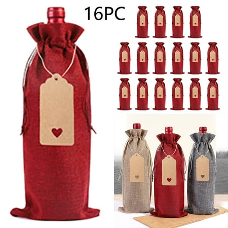 Elbeaqi Christmas Clearance 16PC Linen Wine Bottle Bag Set Wine Bottle Sleeve Linen Tag Red Wine Packaging Bag
Elbeaqi Christmas Clearance 16PC Linen Wine Bottle Bag Set Wine Bottle Sleeve Linen Tag Red Wine Packaging Bag