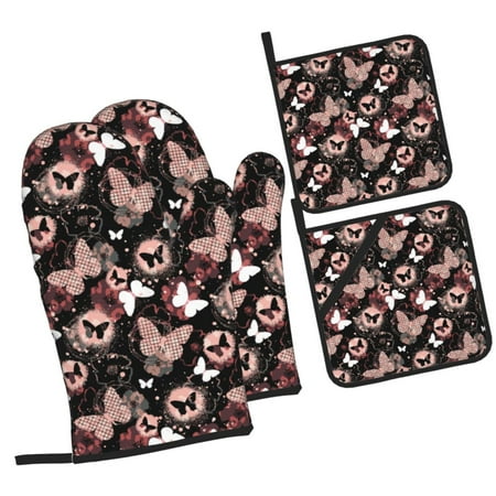 Tebeau Butterflies1 Print 4 Pcs Oven Mitts and Pot Holders 500°F High Heat Resistant Kitchen Oven Mitts with Pot holders Long Oven Mitts for Baking and Cooking
Tebeau Butterflies1 Print 4 Pcs Oven Mitts and Pot Holders 500°F High Heat Resistant Kitchen Oven Mitts with Pot holders Long Oven Mitts for Baking and Cooking