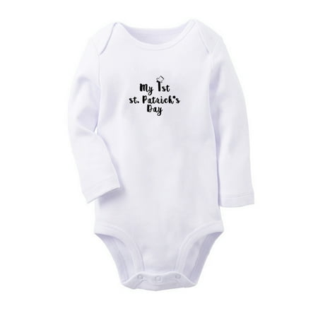 My 1st st. Patrick s Day Funny Rompers Newborn Baby Unisex Bodysuits Infant Jumpsuits Toddler 0-12 Months Kids Long Sleeves Oufits (White 6-12 Months)
My 1st st. Patrick s Day Funny Rompers Newborn Baby Unisex Bodysuits Infant Jumpsuits Toddler 0-12 Months Kids Long Sleeves Oufits (White 6-12 Months)