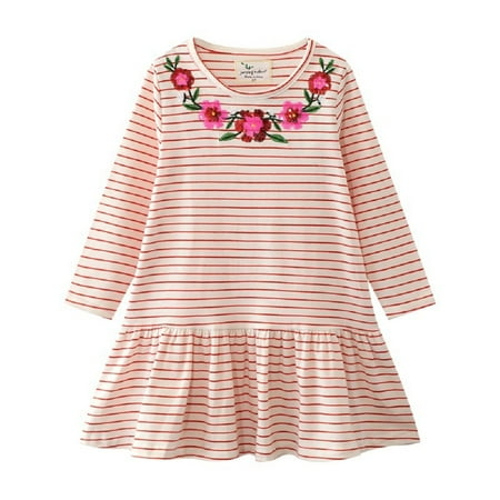 WOLLED 2-7 Years Kids Girls Cotton Dresses Toddler Spring Fall Embroidery skirts Baby Long Sleeve Princess Dress
WOLLED 2-7 Years Kids Girls Cotton Dresses Toddler Spring Fall Embroidery skirts Baby Long Sleeve Princess Dress