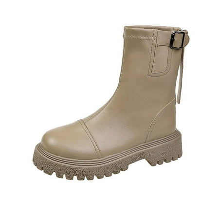 Bnwani Sandals Shoes for Women Fashion Casual Platform Height Increase Shoes Women s Round Toe Warm Rear Back Zipper Boots Khaki 7
Bnwani Sandals Shoes for Women Fashion Casual Platform Height Increase Shoes Women s Round Toe Warm Rear Back Zipper Boots Khaki 7