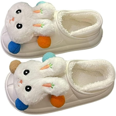 DanceeMangoo Cute Bunny Rabbit Slippers for Women Fluffy Faux Fur Plush Lining Warm Soft Winter Wrap Heel House Shoes Indoor Outdoor
DanceeMangoo Cute Bunny Rabbit Slippers for Women Fluffy Faux Fur Plush Lining Warm Soft Winter Wrap Heel House Shoes Indoor Outdoor
