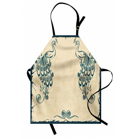 Peacock Apron Retro Style Vintage Artwork with Peacocks Animal Ornamental Lines Classic Artful Unisex Kitchen Bib Apron with Adjustable Neck for Cooking Baking Gardening Beige Teal by Ambesonne
Peacock Apron Retro Style Vintage Artwork with Peacocks Animal Ornamental Lines Classic Artful Unisex Kitchen Bib Apron with Adjustable Neck for Cooking Baking Gardening Beige Teal by Ambesonne
