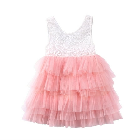 Sunisery Newborn Baby Girls Dress Floral Lace Hollow Back Sundress Multi-Layer Mesh Tutu Princess Dress Pink 3-4 Years
Sunisery Newborn Baby Girls Dress Floral Lace Hollow Back Sundress Multi-Layer Mesh Tutu Princess Dress Pink 3-4 Years