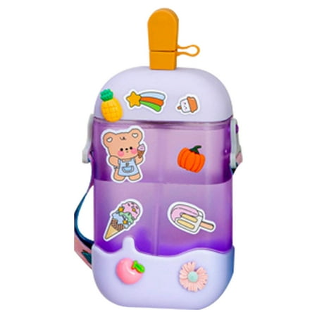 Water Bottle with Straw | Ice Cream Stick Shape Kids Water Drinking Jug | Lightweight Carry Loop Leak-Proof Kid School Girls Boys Sports Bottles
Water Bottle with Straw | Ice Cream Stick Shape Kids Water Drinking Jug | Lightweight Carry Loop Leak-Proof Kid School Girls Boys Sports Bottles