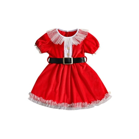 JYYYBF 0-4Y Infant Baby Girl Kids Christmas Party Dress Lovely Short Puff Sleeve Round Neck A-Line Dress with Belt Baby Clothes Set Red 18-24 Months
JYYYBF 0-4Y Infant Baby Girl Kids Christmas Party Dress Lovely Short Puff Sleeve Round Neck A-Line Dress with Belt Baby Clothes Set Red 18-24 Months