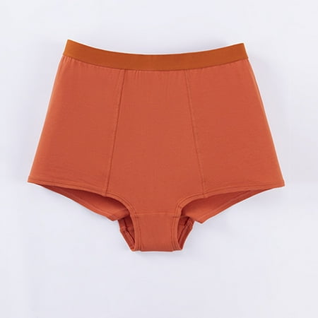 PEASKJP Womens Thong Underwear Hi-Cut Cotton Underwear High Waist Stretch Briefs Soft Underpants Full Coverage Panties Orange S
PEASKJP Womens Thong Underwear Hi-Cut Cotton Underwear High Waist Stretch Briefs Soft Underpants Full Coverage Panties Orange S