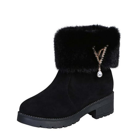 KBKYBUYZ Women s Winter Mid Calf Chunky Heel Snow Boots Casual Round-Toe Comfy Plush Boots
KBKYBUYZ Women s Winter Mid Calf Chunky Heel Snow Boots Casual Round-Toe Comfy Plush Boots