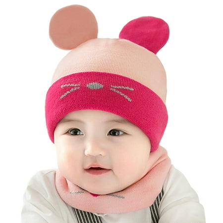 Qufokar Baby Ear Protection for Babies Toddler Hat With Strap Baby Kids Boy Girl Bear Ears Hat Winter Warm Knit Bobble Beaniess Cartoon Cap Scarf Set
Qufokar Baby Ear Protection for Babies Toddler Hat With Strap Baby Kids Boy Girl Bear Ears Hat Winter Warm Knit Bobble Beaniess Cartoon Cap Scarf Set