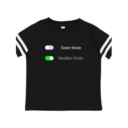 Inktastic Vacation Mode ON Sister Mode OFF Gift Toddler Boy or Toddler Girl T-Shirt
Inktastic Vacation Mode ON Sister Mode OFF Gift Toddler Boy or Toddler Girl T-Shirt