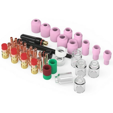Yabuy 68PCS Tig Welding Accessories Kit Glass Cups Stubby Gases Lens Set for WP-17/18/26
Yabuy 68PCS Tig Welding Accessories Kit Glass Cups Stubby Gases Lens Set for WP-17/18/26