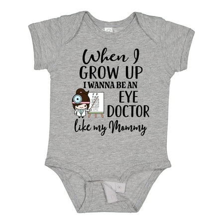 Inktastic Future Eye Doctor Like Mommy Optometrist Gift Baby Girl Bodysuit