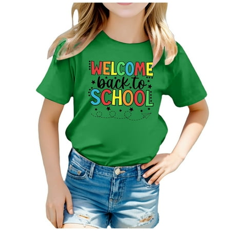 Custom T Shirts Kid Back To School Season Cute Graphic Print Round Neck Short Sleeve Tee Summer Casual T Shirt Comfort Colors Tshirt(Color:Green Size:8-9 Years)
Custom T Shirts Kid Back To School Season Cute Graphic Print Round Neck Short Sleeve Tee Summer Casual T Shirt Comfort Colors Tshirt(Color:Green Size:8-9 Years)