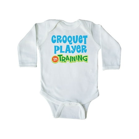 Inktastic Croquet player in training Gift Baby Boy or Baby Girl Long Sleeve Bodysuit 
Inktastic Croquet player in training Gift Baby Boy or Baby Girl Long Sleeve Bodysuit