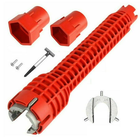 SHCKE Faucet and Sink Installer 8 In 1 Multifunctional Wrench Faucet Socket Wrench Plumbing Wrench Tool for Plumbers and Homeowners
SHCKE Faucet and Sink Installer 8 In 1 Multifunctional Wrench Faucet Socket Wrench Plumbing Wrench Tool for Plumbers and Homeowners