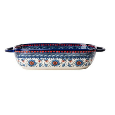 NUOLUX Household Baking Bowl Double Handle Salad Bowl Decorative Rice Baking Bowl for Kitchen
