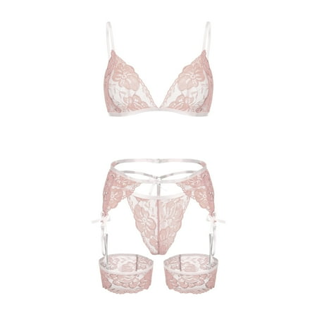 B91xZ Lingerie For Women Lingerie Bra Suit Lace Three-piece Women s Steel Underwear Thong Sleepwear Vintage Garter Clips Pink M
B91xZ Lingerie For Women Lingerie Bra Suit Lace Three-piece Women s Steel Underwear Thong Sleepwear Vintage Garter Clips Pink M