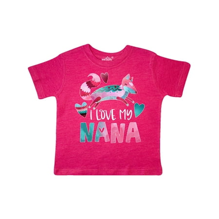 Inktastic I Love My Nana Pink and Blue Fox with Hearts Gift Toddler Boy or Toddler Girl T-Shirt
Inktastic I Love My Nana Pink and Blue Fox with Hearts Gift Toddler Boy or Toddler Girl T-Shirt