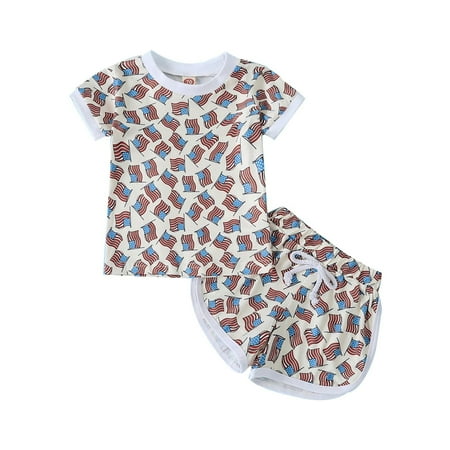 The Bobbin Girl Children s Clothes American Independence Day Flag Printed Round Neck Short Sleeve Top + Printed Shorts 2 Piece Set Girls Clothes Hoodies
The Bobbin Girl Children s Clothes American Independence Day Flag Printed Round Neck Short Sleeve Top + Printed Shorts 2 Piece Set Girls Clothes Hoodies