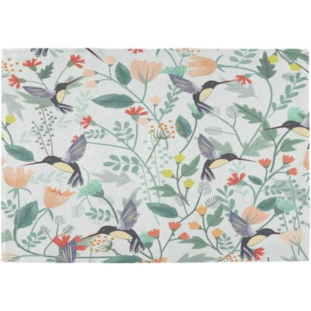 Bestwell 1 pack Placemats Beautiful Bird in Flower Forest Heat-Resistant Non-Slip Double Sided Washable Kitchen Dining Table Mats for Kitchen Table Decoration 12 x 18 Inch
Bestwell 1 pack Placemats Beautiful Bird in Flower Forest Heat-Resistant Non-Slip Double Sided Washable Kitchen Dining Table Mats for Kitchen Table Decoration 12 x 18 Inch