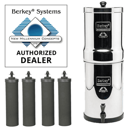 Royal Berkey Gravity-Fed Water Filter (3.25 gal) with 4 Black Berkey Purification Elements
Royal Berkey Gravity-Fed Water Filter (3.25 gal) with 4 Black Berkey Purification Elements