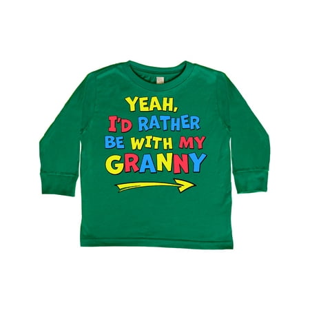 Inktastic Yeah I d Rather be with My Granny in Red Yellow and Blue Gift Toddler Boy or Toddler Girl Long Sleeve T-Shirt
Inktastic Yeah I d Rather be with My Granny in Red Yellow and Blue Gift Toddler Boy or Toddler Girl Long Sleeve T-Shirt