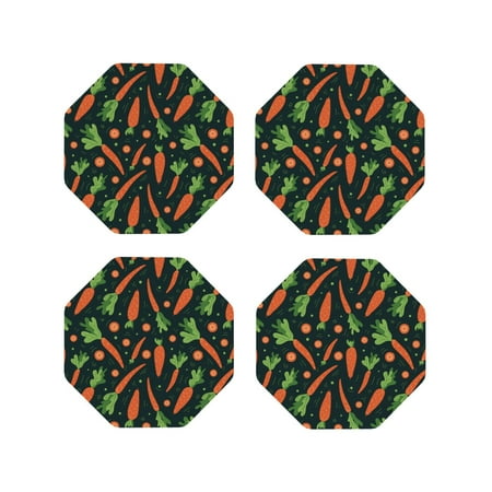 Leather Coasters Set of 4 - Cute Carrot Piece Lightweight Non-Slip Drink Coasters for Desk Anti-Scalding Desk Cup Coasters for Office Table Decor Octagon
Leather Coasters Set of 4 - Cute Carrot Piece Lightweight Non-Slip Drink Coasters for Desk Anti-Scalding Desk Cup Coasters for Office Table Decor Octagon