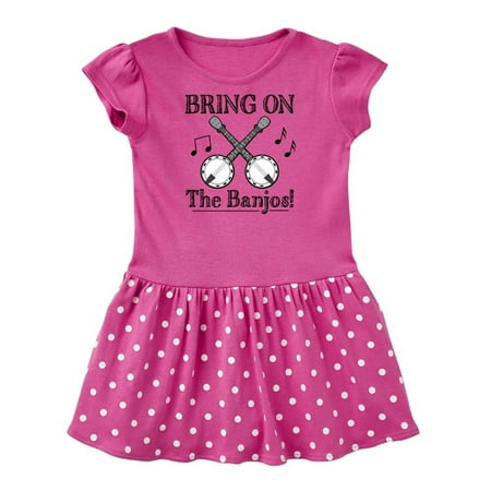 Inktastic Banjo Music Bluegrass Gift Baby Girl Dress