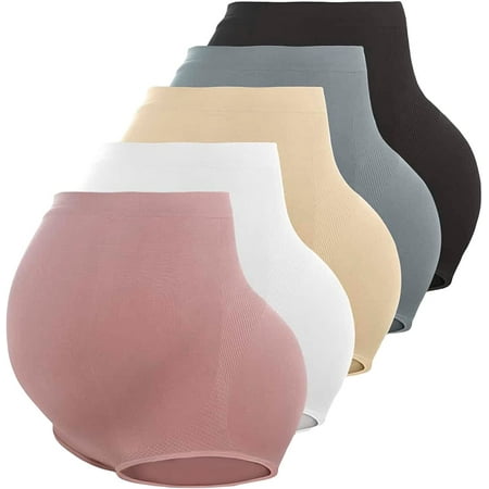 ZWQIANFENGXI Women s 5 Piece Maternity Solid Ribbed Knit Stretch Briefs High Waist Panty Underpants
ZWQIANFENGXI Women s 5 Piece Maternity Solid Ribbed Knit Stretch Briefs High Waist Panty Underpants