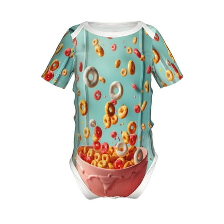 Junzan Floating Colorful Cereal Print Short-Sleeve Baby Climbing Clothes Bodysuits for Infant One-Piece for Baby Boys & Girls Baby Clothes Baby Romper with Snap Closure-12 Months
Junzan Floating Colorful Cereal Print Short-Sleeve Baby Climbing Clothes Bodysuits for Infant One-Piece for Baby Boys & Girls Baby Clothes Baby Romper with Snap Closure-12 Months