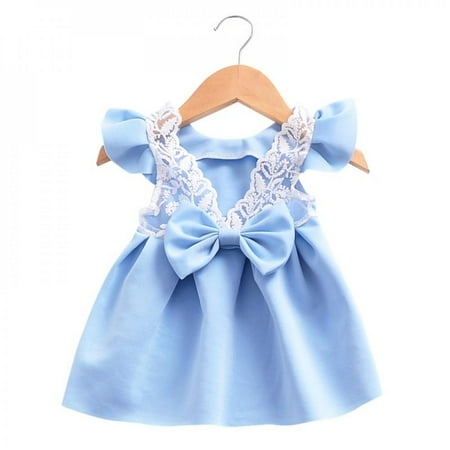 Clearance Summer Girls Princess Dressborn Baby Girls Dresses Cute Bow Tie Lace Back Petal Sleeve Kid Girl Clothes Vestido Infantil
Clearance Summer Girls Princess Dressborn Baby Girls Dresses Cute Bow Tie Lace Back Petal Sleeve Kid Girl Clothes Vestido Infantil