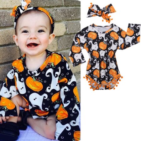 Baby Jumpsuit Set Halloween Pattern Printing Stylish Hairband Casual Romper Suit
Baby Jumpsuit Set Halloween Pattern Printing Stylish Hairband Casual Romper Suit