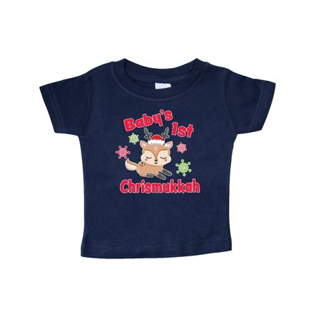 Inktastic Baby s 1st Chrismukkah with Cute Reindeer and Snowflakes Gift Baby Boy or Baby Girl T-Shirt
Inktastic Baby s 1st Chrismukkah with Cute Reindeer and Snowflakes Gift Baby Boy or Baby Girl T-Shirt